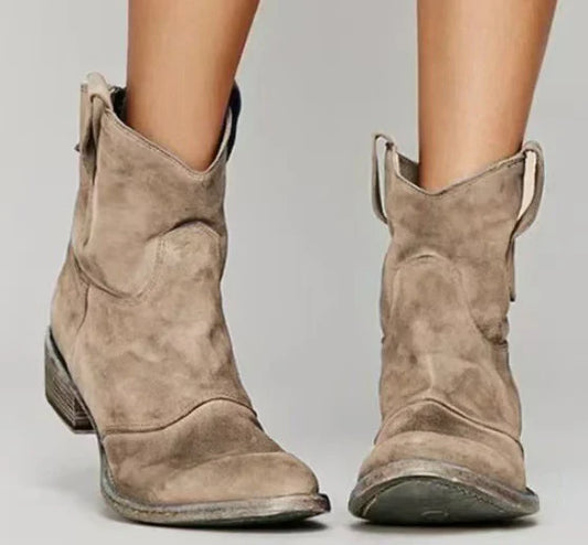 Carlota – Botas de cuero salvaje