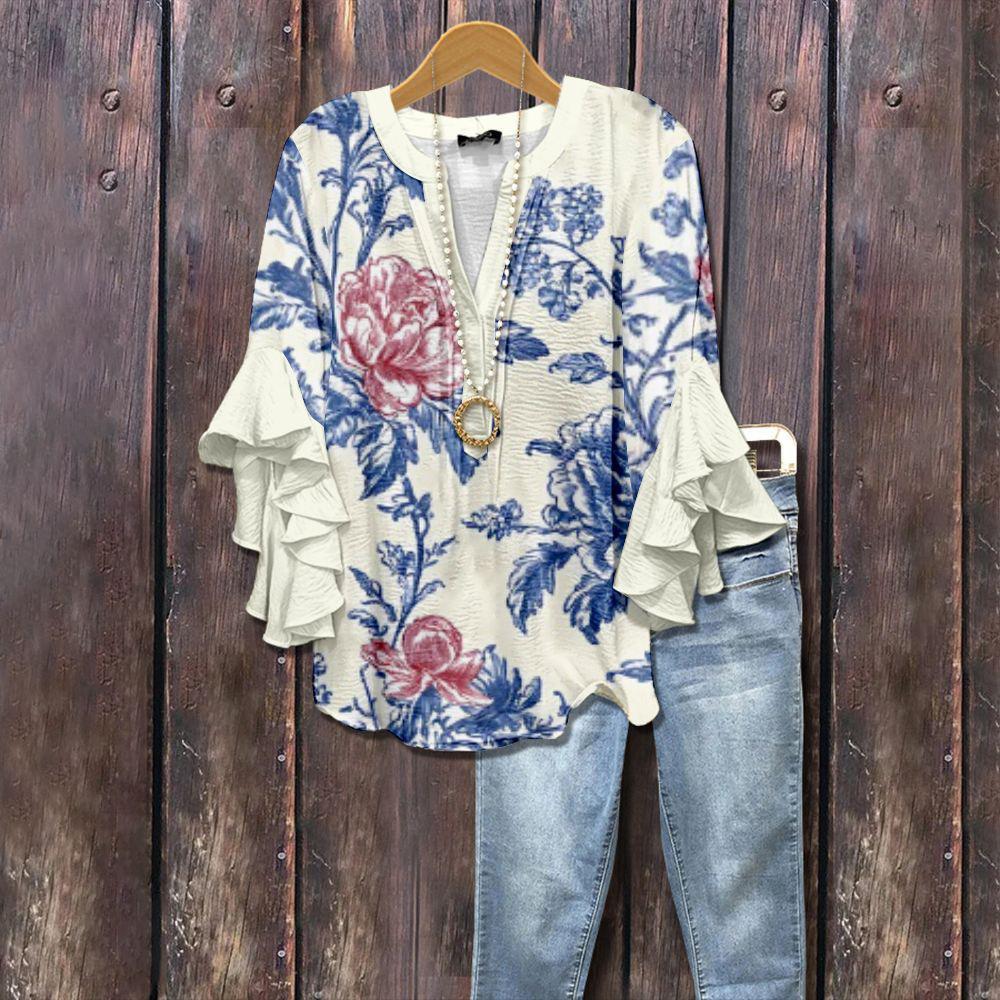 Leyde | Blusa Elegante Manga 3/4