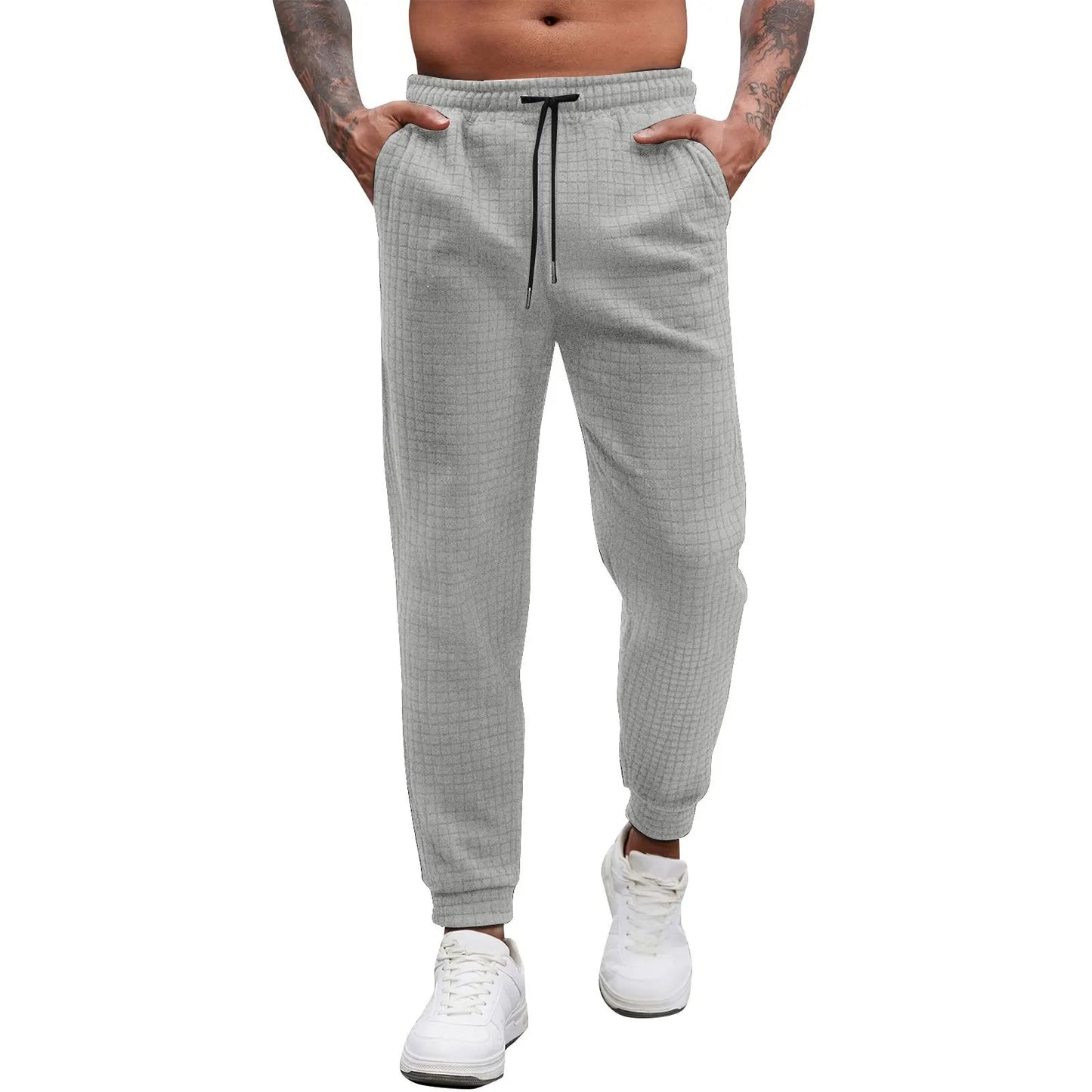 Pedro - Pantalones retro con textura de gofre para hombres