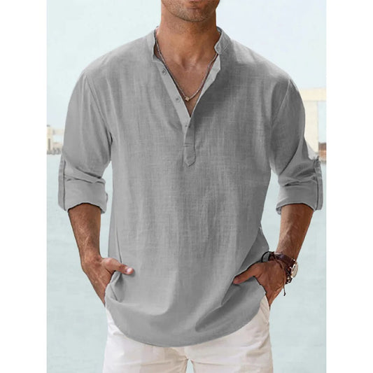 Camisa Sabbio Ferrer de lino y algodón
