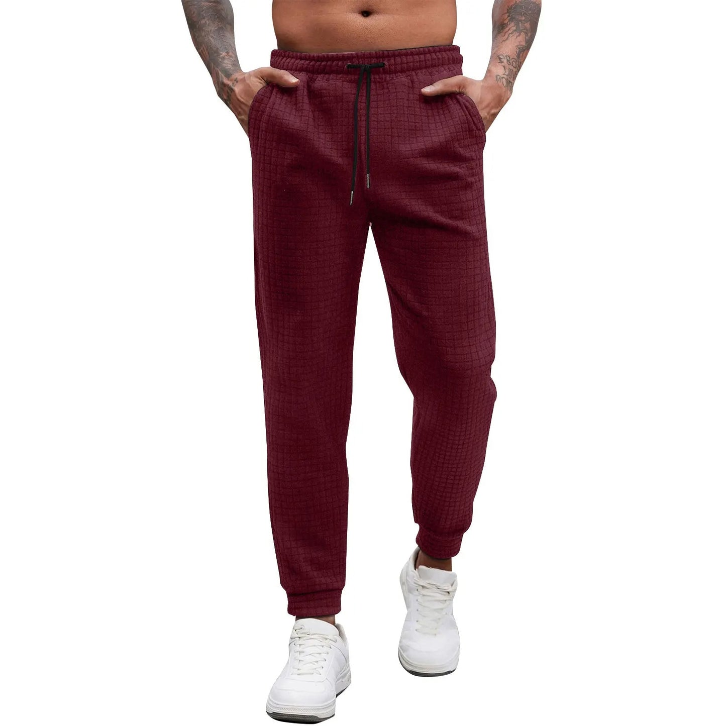 Pedro - Pantalones retro con textura de gofre para hombres
