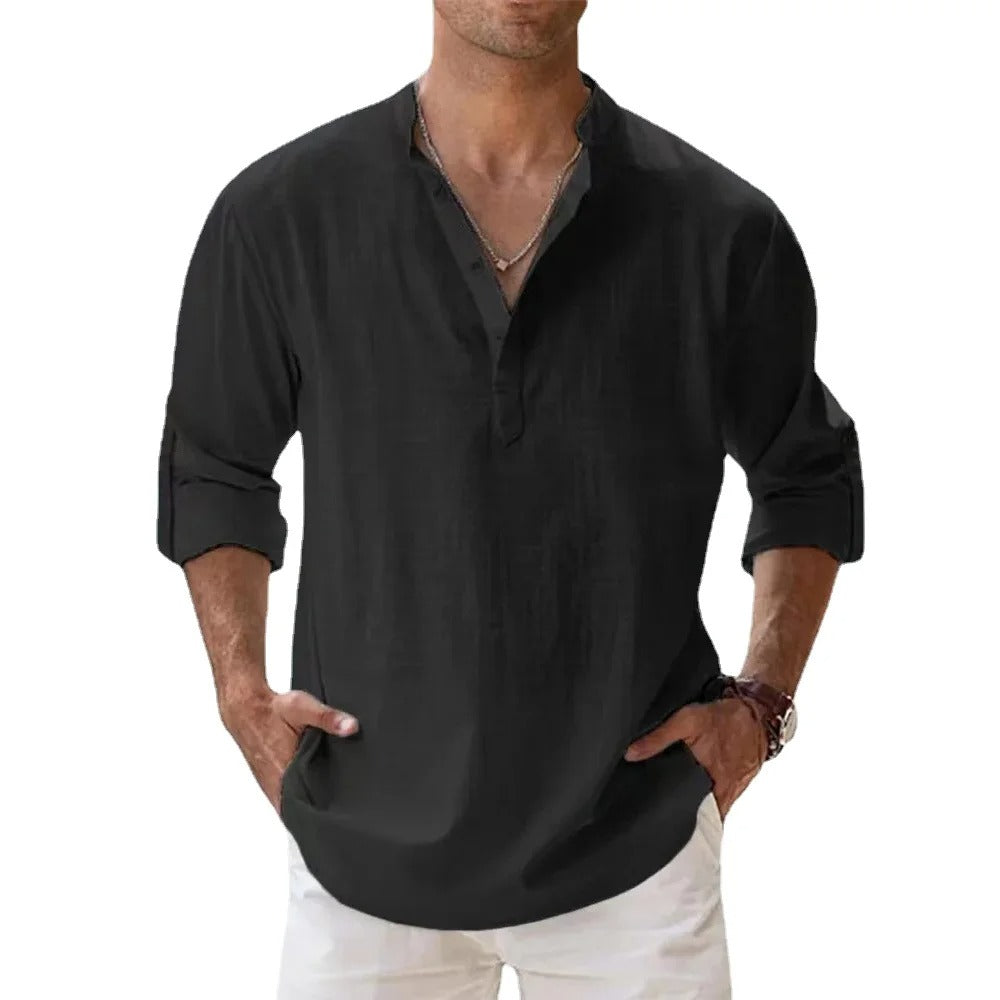 Camisa Sabbio Ferrer de lino y algodón