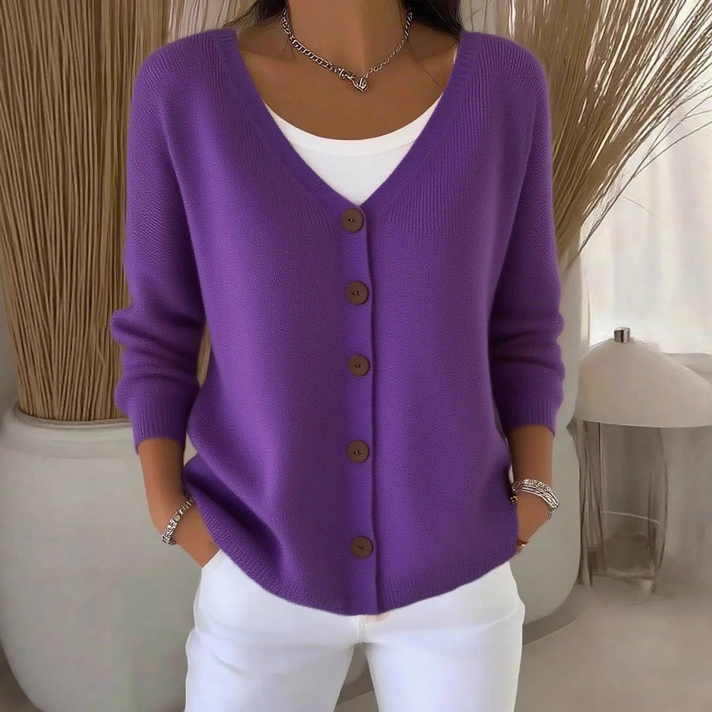 Felicia | Chaqueta de punto moderna con capucha