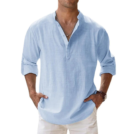 Camisa Sabbio Ferrer de lino y algodón