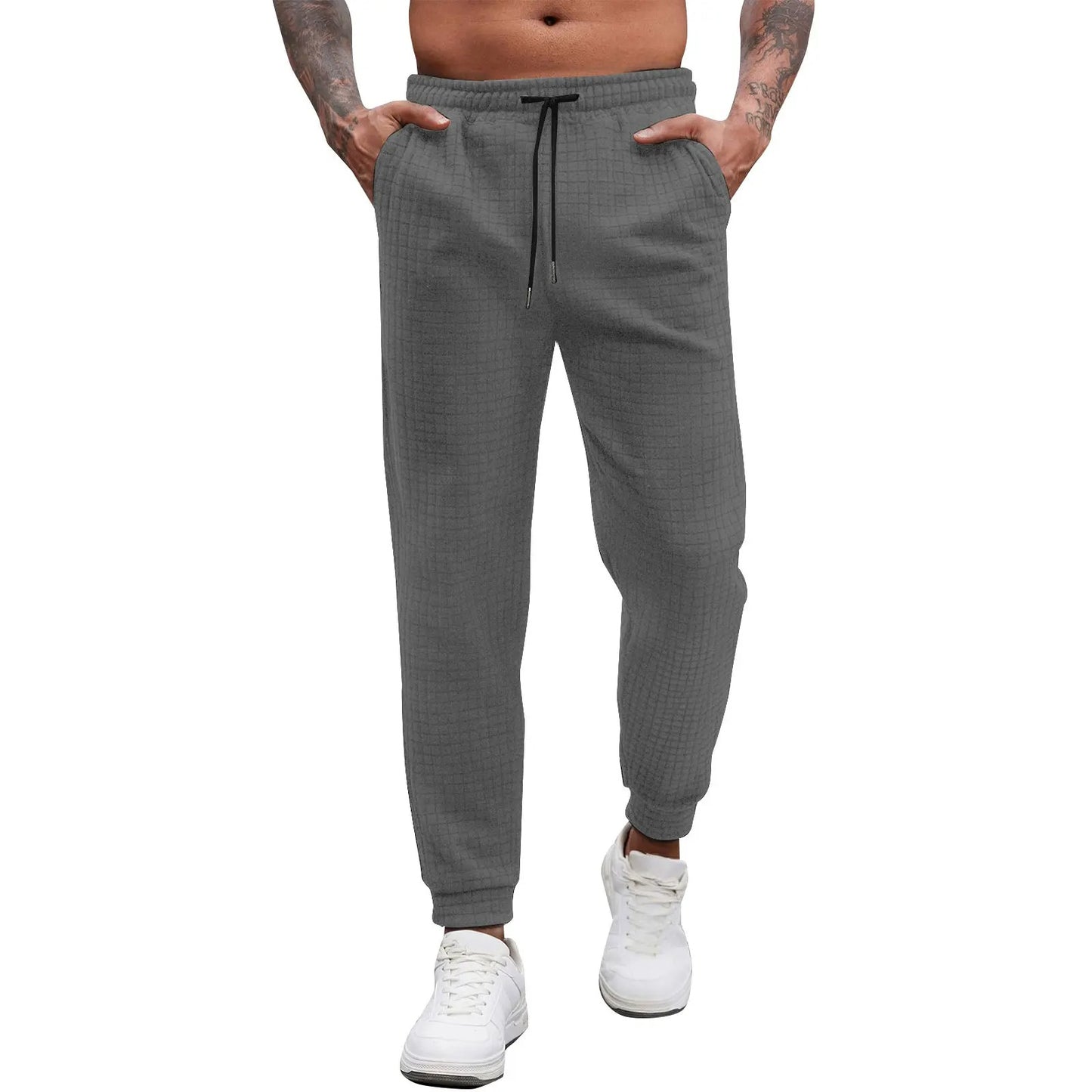 Pedro - Pantalones retro con textura de gofre para hombres