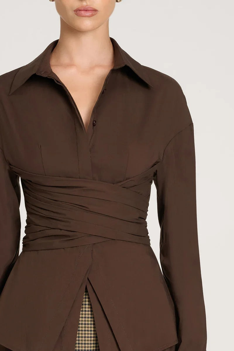 Camisa Ferrer de Cintura Ajustada