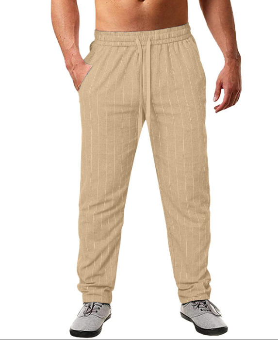 José | Pantalones Retro con Líneas Formales