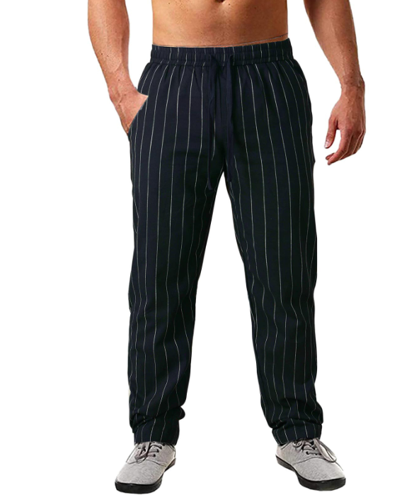 José | Pantalones Retro con Líneas Formales