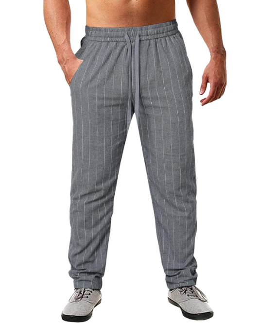 José | Pantalones Retro con Líneas Formales