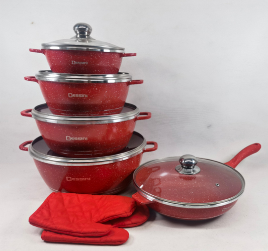 Juego de Utensilios de Cocina de Aluminio Fundido