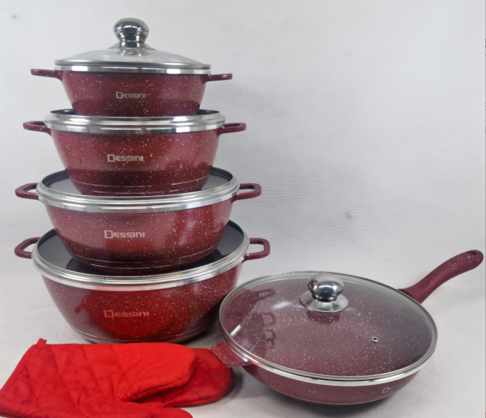 Juego de Utensilios de Cocina de Aluminio Fundido