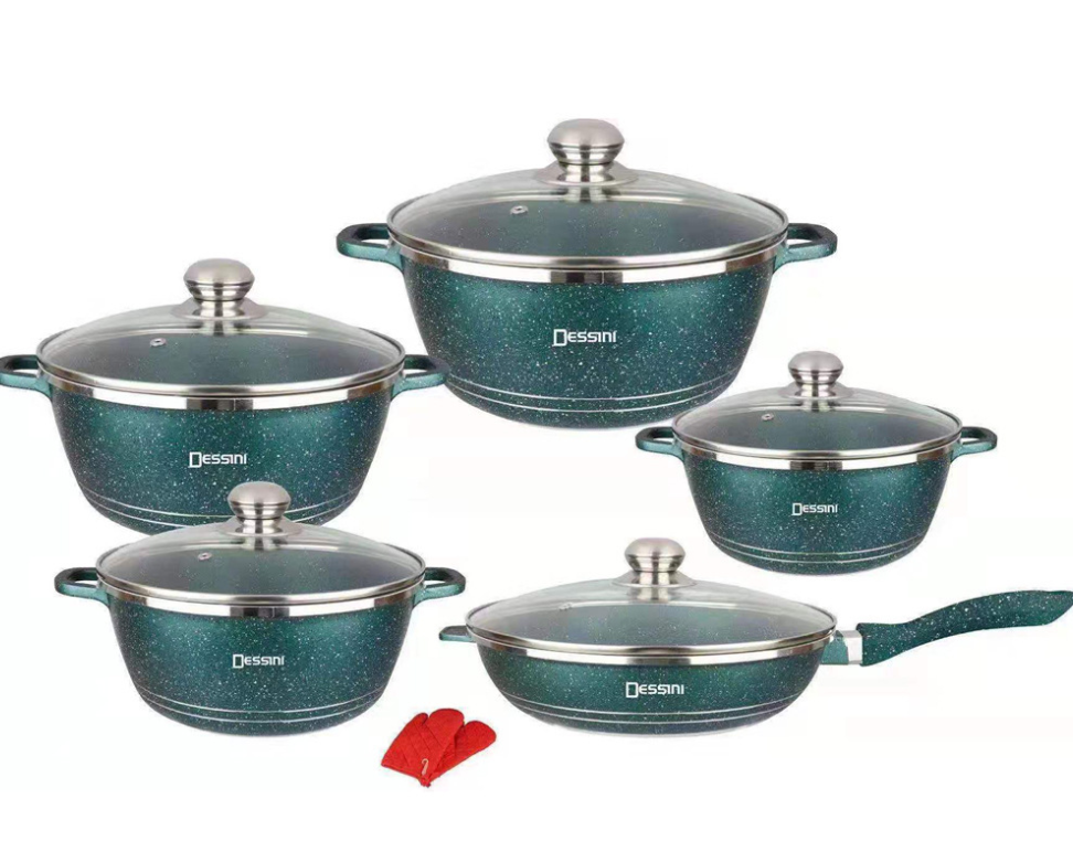 Juego de Utensilios de Cocina de Aluminio Fundido